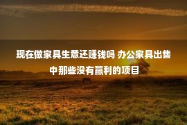 现在做家具生意还赚钱吗 办公家具出售中那些没有赢利的项目