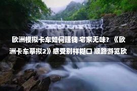 欧洲模拟卡车如何赚钱 宅家无味？《欧洲卡车摹拟2》感受别样糊口 顺路游览欧洲列国景色