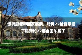  饭铺厨老师回家娶亲，腊月22扯娶亲证，了局新妇22那全国午跑了