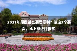  2021年尾做甚么买卖赢利？做这3个买卖，比上班还赚很多