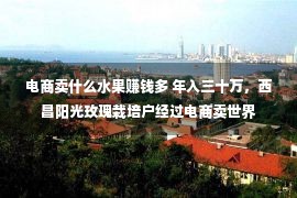 电商卖什么水果赚钱多 年入三十万，西昌阳光玫瑰栽培户经过电商卖世界