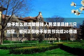 快手怎么抓流量赚钱 人民坚果品牌三只松鼠，若何正在快手年货节完结20倍迸发？