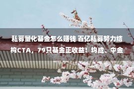 私募量化基金怎么赚钱 百亿私募努力结构CTA，79只基金正收益！均成、中金量化霸榜！