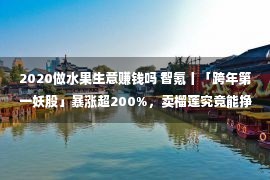 2020做水果生意赚钱吗 智氪丨「跨年第一妖股」暴涨超200%，卖榴莲究竟能挣几许钱？