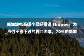 新加坡电商哪个最好赚钱 Shopee：为应付不停下跌的糊口老本，70%的新加坡破费者转向网购