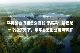 平民创业项目怎么赚钱 李笑来：微信是一个经济天下，平平易近创业离没有开它！