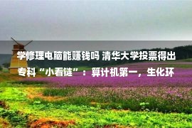 学修理电脑能赚钱吗 清华大学投票得出专科“小看链”：算计机第一，生化环材输麻了