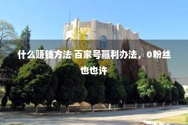 什么赚钱方法 百家号赢利办法，0粉丝也也许