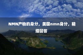  NMN产物的身分，美国nmn身分，精细回答