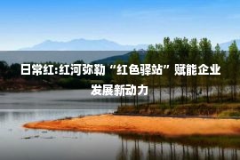 日常红:红河弥勒“红色驿站”赋能企业发展新动力