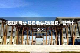 短视频 网址:短视频维权变侵权，警示什么？