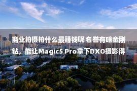 商业拍摄拍什么最赚钱呢 名誉有啥金刚钻，能让Magic5 Pro拿下DXO摄影得分第一？