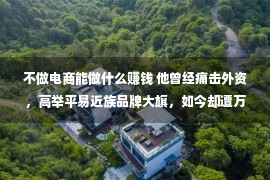 不做电商能做什么赚钱 他曾经痛击外资，高举平易近族品牌大旗，如今却遭万人鄙视