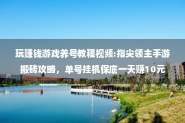 玩赚钱游戏养号教程视频:指尖领主手游搬砖攻略，单号挂机保底一天赚10元