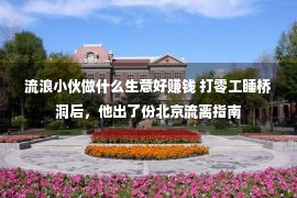 流浪小伙做什么生意好赚钱 打零工睡桥洞后，他出了份北京流离指南