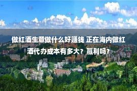 做红酒生意做什么好赚钱 正在海内做红酒代办成本有多大？赢利吗？