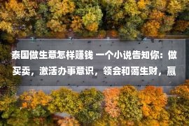 泰国做生意怎样赚钱 一个小说告知你：做买卖，激活办事意识，领会和蔼生财，赢利没有难