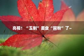 亮相！“玉制”美食“圈粉”了~