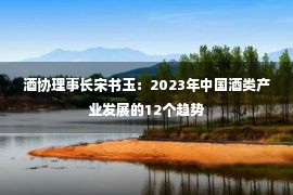 酒协理事长宋书玉：2023年中国酒类产业发展的12个趋势