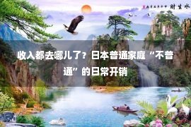 收入都去哪儿了？日本普通家庭“不普通”的日常开销