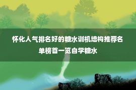 怀化人气排名好的糖水训机培构推荐名单榜首一览自学糖水