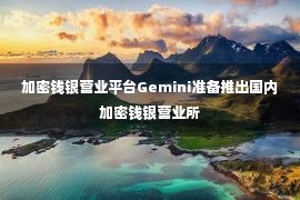 加密钱银营业平台Gemini准备推出国内加密钱银营业所