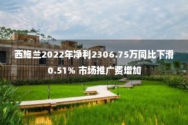 西施兰2022年净利2306.75万同比下滑0.51% 市场推广费增加