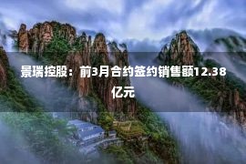 景瑞控股：前3月合约签约销售额12.38亿元