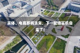 实体、电商都将消失，下一轮造富机会来了！