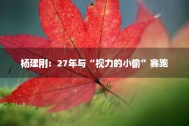 杨建刚：27年与“视力的小偷”赛跑