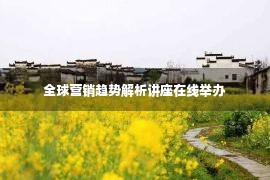 全球营销趋势解析讲座在线举办