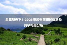 全球观天下！2023服装电商市场现状及竞争格局分析