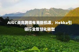 AIGC点亮跨境电商新机遇，Hekka引领行业智慧化转型