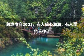 跨境电商2023：有人信心满满，有人坚持不住了