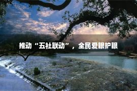 推动“五社联动”，全民爱眼护眼