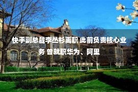 快手副总裁李丛杉离职 此前负责核心业务 曾就职华为、阿里