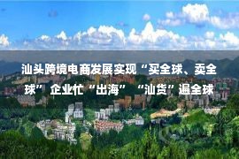 汕头跨境电商发展实现“买全球、卖全球” 企业忙“出海” “汕货”遍全球