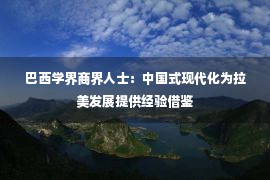 巴西学界商界人士：中国式现代化为拉美发展提供经验借鉴