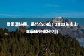 赏国潮热舞、品特色小吃！2023年南山春季庙会盛况空前