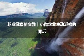 职业健康新实践丨小微企业主动迎检的背后