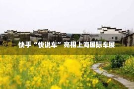 快手“快说车”亮相上海国际车展