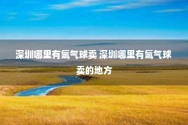 深圳哪里有氢气球卖 深圳哪里有氢气球卖的地方