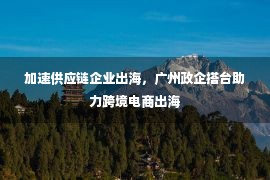 加速供应链企业出海，广州政企搭台助力跨境电商出海