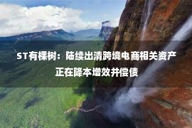 ST有棵树：陆续出清跨境电商相关资产 正在降本增效并偿债