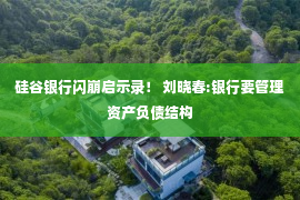 硅谷银行闪崩启示录！ 刘晓春:银行要管理资产负债结构