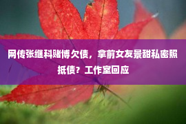 网传张继科赌博欠债，拿前女友景甜私密照抵债？工作室回应