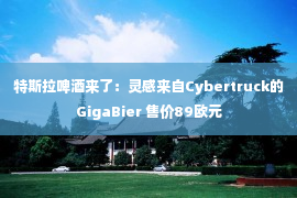 特斯拉啤酒来了：灵感来自Cybertruck的GigaBier 售价89欧元