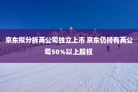 京东拟分拆两公司独立上市 京东仍持有两公司50%以上股权