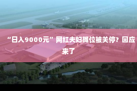 “日入9000元”网红夫妇摊位被关停？回应来了