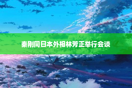 秦刚同日本外相林芳正举行会谈